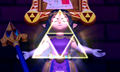 Hilda possessing the Triforce of Wisdom