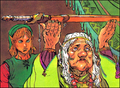 Impa holding Link's Sword