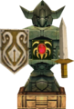 The Red Emblem on a Death Armos from Majora's Mask 3D