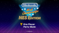 The Title Screen of Nintendo World Championships: NES Edition