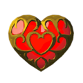 A Heart Container from Hyrule Warriors: Age of Calamity