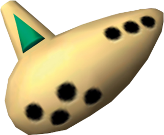 Fairy Ocarina render from Ocarina of Time 3D