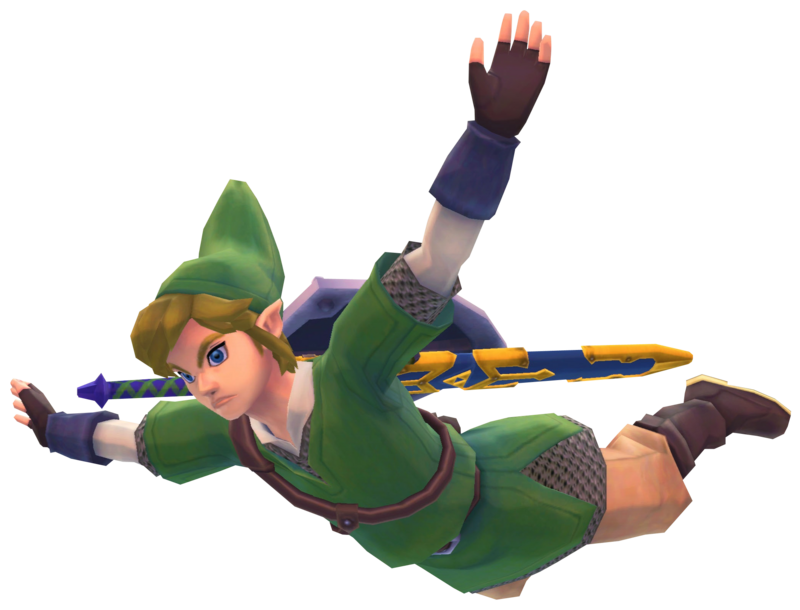 File:SS Link Diving Render.png - Zelda Wiki