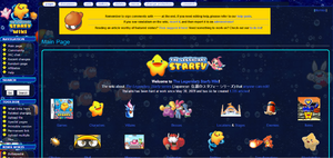 The current layout of The Legendary Starfy Wiki (as of January 21, 2012)