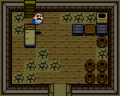 The interior of the Ghosts House from Link's Awakening DX