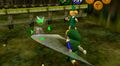 Sword training at the Forest Training Center from Ocarina of Time