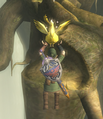 Link using a Cucco to fly