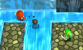 Link fighting a Water Octorok