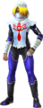 Sheik wearing the Era of the Hero of Time Outfit from Ocarina of Time (DLC)