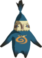 A frightened blue Poe from The Wind Waker
