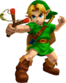 Link using the Fairy Slingshot