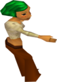 Full view of the Receptionist from Majora's Mask