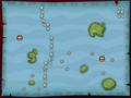 The southwestern Sea Chart in its final state from Phantom Hourglass