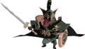 A black Mighty Darknut from The Wind Waker