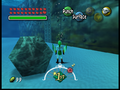 A large liftable rock placed underwater from Majora's Mask