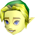 An unused Link Mask from Majora's Mask