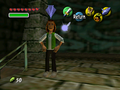 The Medicine Shop Owner's unused model from Majora's Mask inserted in the game with cheat devices.
