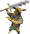 A gold Darknut with its armor removed from The Wind Waker