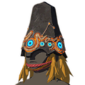 The Ancient Helm with Orange Dye from Breath of the Wild
