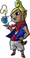 Tetra artwork from the Navi Trackers mode in Four Swords Adventures