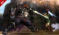 Ganondorf performing the Warlock Blade in Super Smash Bros. for Nintendo 3DS