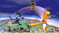 Midna attacking Lucario and Little Mac in Super Smash Bros. for Wii U