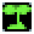 The icon that appears when a Beanstalk grows