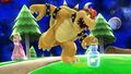 Bowser picking up a Fairy Bottle item in Super Smash Bros. for Nintendo Wii U