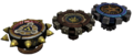 The Ancient Spinner, Enhanced Spinner and Triforce Spinner from Hyrule Warriors