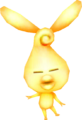 A yellow Stray Fairy from Majora's Mask 3D