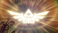 The Royal Crest summoned by the Great Fairy during "Shining Beacon" from Hyrule Warriors