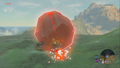 Link using Stasis on a Boulder from Breath of the Wild