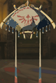 The Paraglider with the Monster-Control-Crew Fabric equipped from Tears of the Kingdom