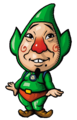 Artwork of Tingle from Freshly-Picked Tingle's Rosy Rupeeland, striking a pose.