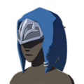 The Zora Helm with Blue Dye