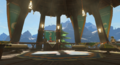 The interior of the Swallow's Roost during the day from Breath of the Wild