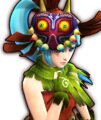 Unused sad Lana wearing the Skull Kid's Clothes from Hyrule Warriors