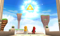 The Triforce in Hyrule's Sacred Realm in A Link Between Worlds