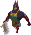 A Red Darknut with most of its armor destroyed from The Wind Waker