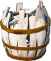 A worn wooden Barrel found on Sky Islands from Tears of the Kingdom