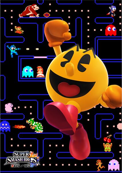 File:SSB4 Pac-Man Illustration.jpg