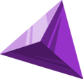 Artwork of a purple Force Gem from Four Swords Adventures