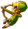 Artwork of Link with the Bow from Spirit Tracks
