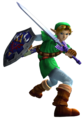 Link wearing the Green Tunic in SoulCalibur II
