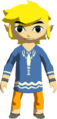 Link's in-game model in the Island Lobster Shirt