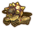 Golden Gauntlets with the golden Ball and Chain