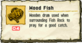 The Wood Fish along with its description