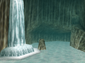 Frozen Zora's Domain as seen in Ocarina of Time in Link's adulthood