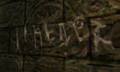 Graffiti on the walls of the Secret Hideout from Majora's Mask 3D