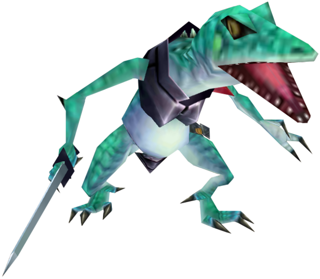 File:OoT3D Lizalfos Model.png - Zelda Wiki